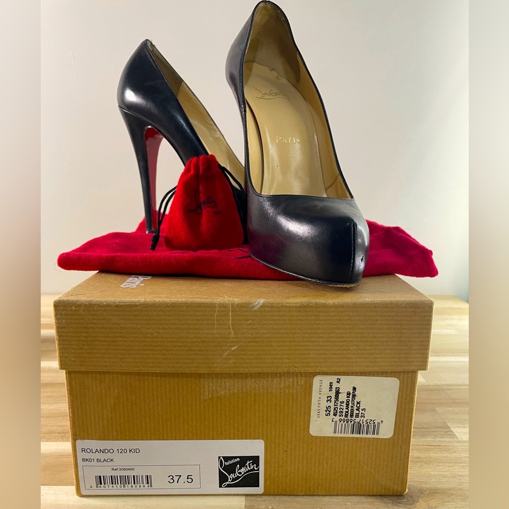 ROLANDO 120s - Christian Louboutin Black Heels